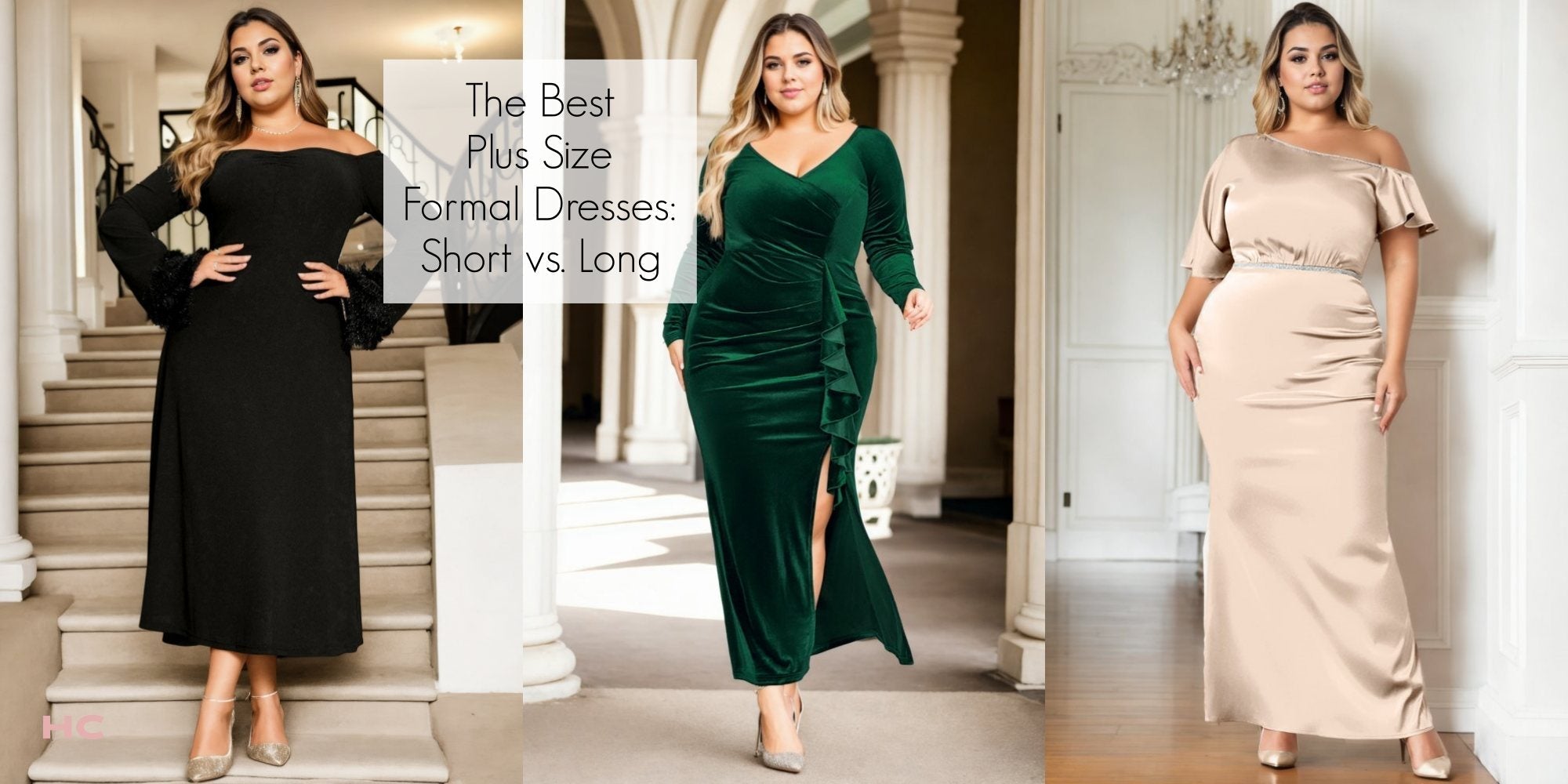 The Best Formal Dresses for Plus Size Women: Long vs. Short Hemlines