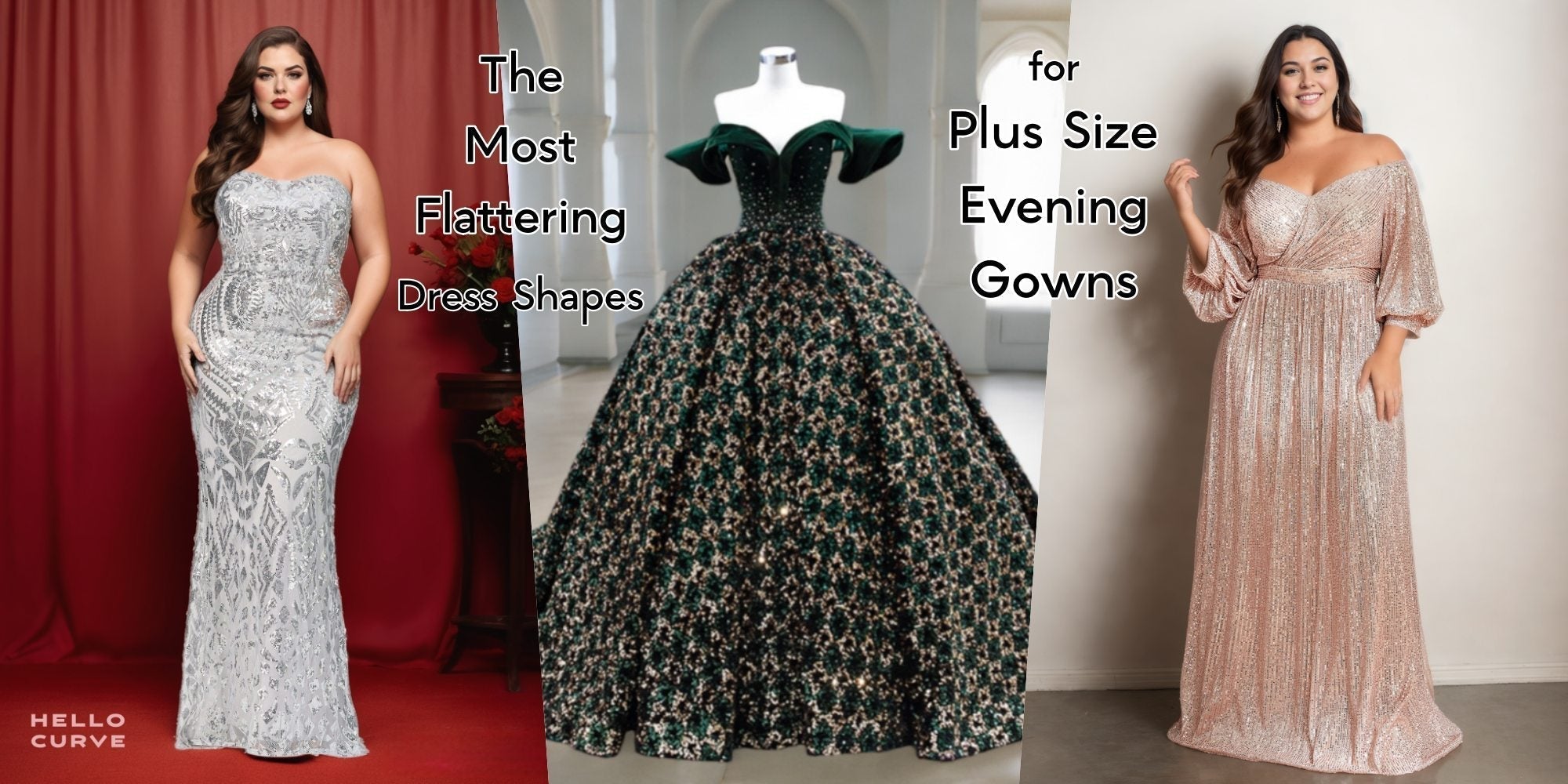 The Most Flattering Dress Shapes for Plus Size Evening Gowns