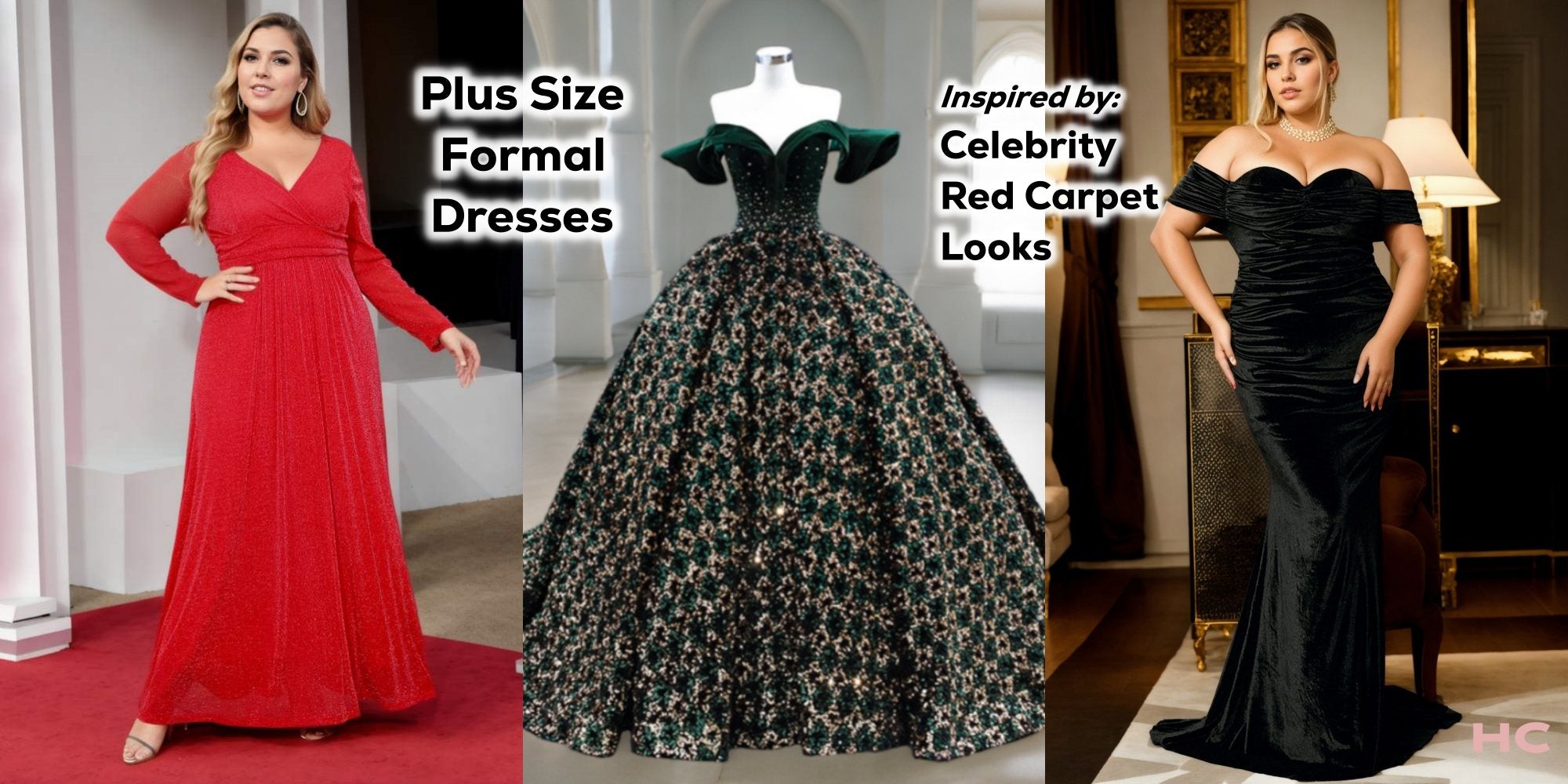 Plus-Size Formal Dresses Inspired by Celebrity Red Carpet Looks