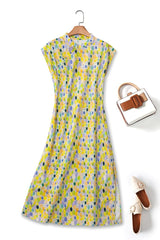 Plus Size Art Print Cheongsam