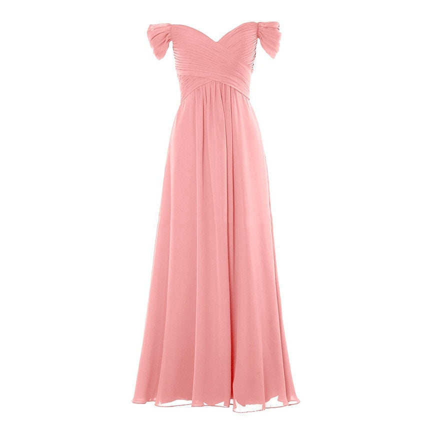 Plus Size Crossover Off-Shoulder Split Dress main image 0