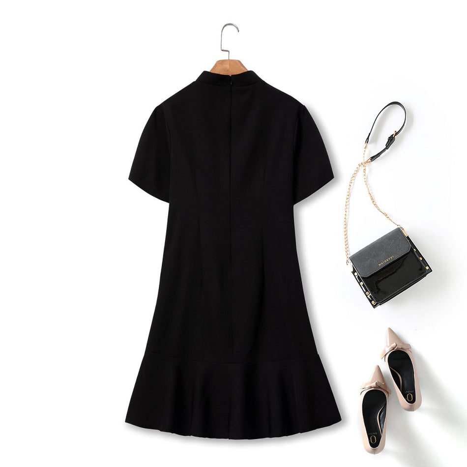 Ayelet Plus Size Black Cheongsam