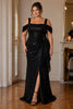 Nadine Plus Size Black Evening Dress