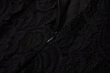 Ruth Plus Size Black Lace Cheongsam