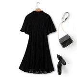 Ruth Plus Size Black Lace Cheongsam