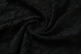 Adalee Plus Size Black Lace Short Sleeve Dress