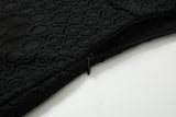 Adalee Plus Size Black Lace Short Sleeve Dress
