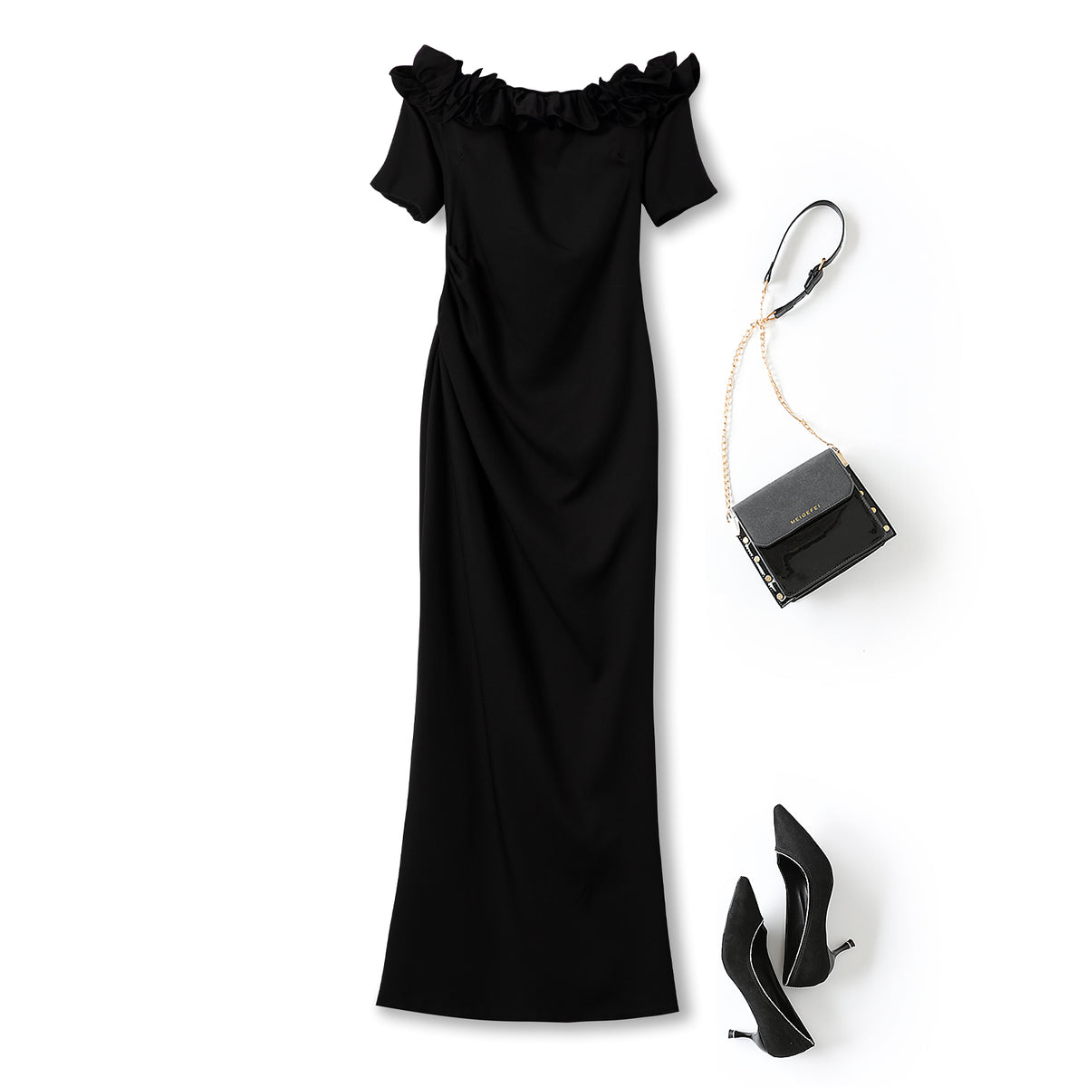 Soiree Off Shoulder Plus Size Dress