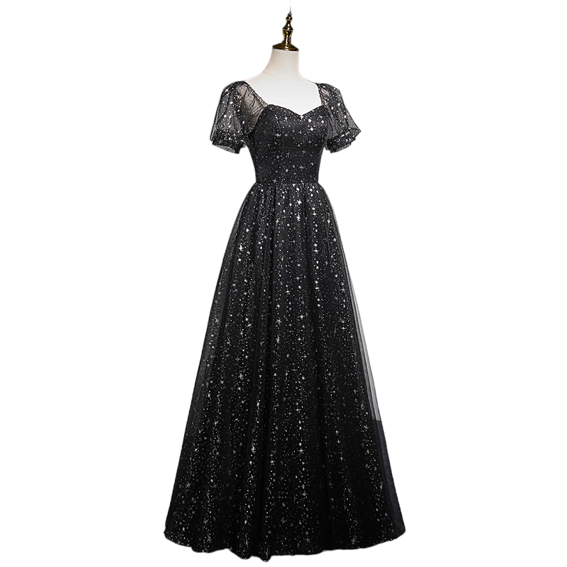 Plus Size Stars Bustier Tulle Evening Dress