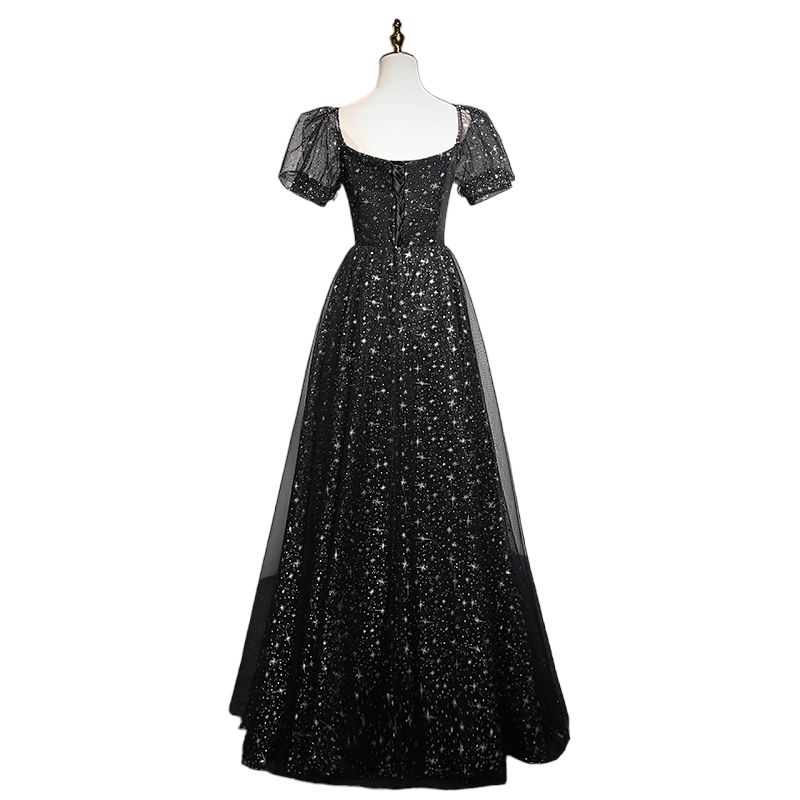 Plus Size Stars Bustier Tulle Evening Dress