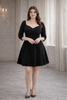 Isadora Plus Size Sweetheart Black Fit & Flare Dress