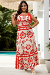 Alma Plus Size Bohemain Maxi Dress