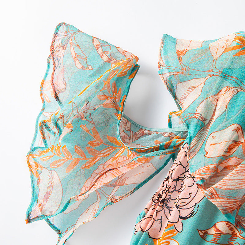 Plus Size Bohemian Off Shoulder Dress