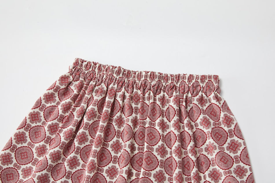 Koa Plus Size Boho Blouse and Skirt Set