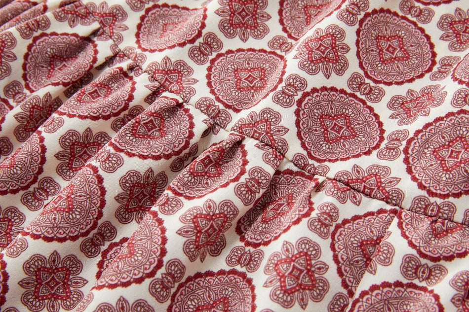 Koa Plus Size Boho Blouse and Skirt Set