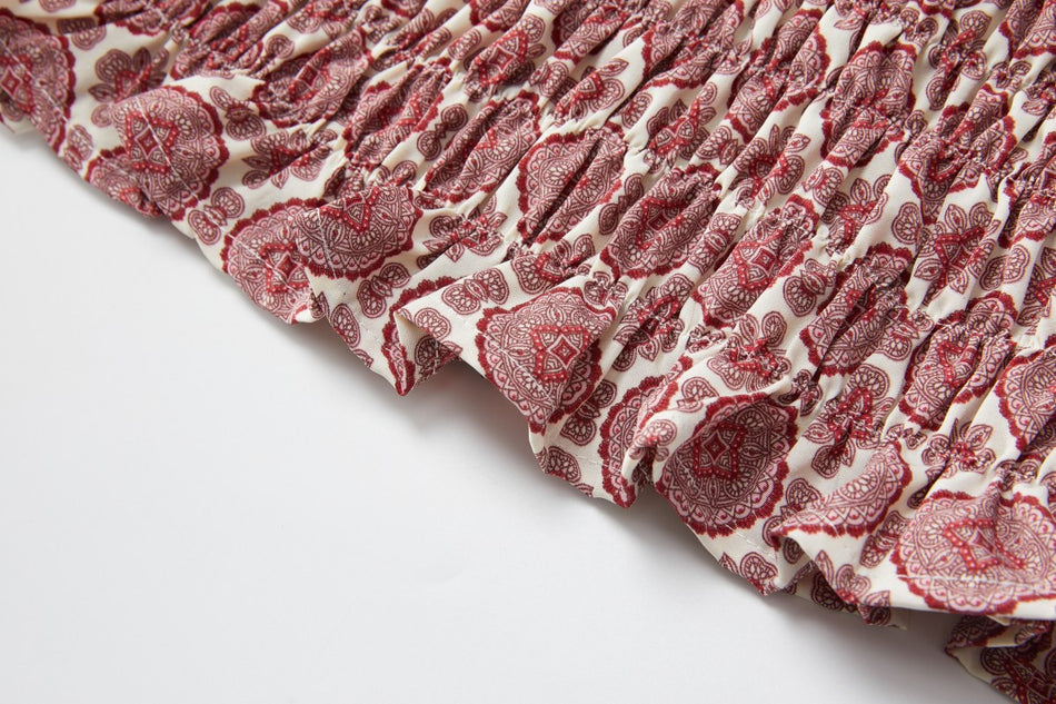 Koa Plus Size Boho Blouse and Skirt Set