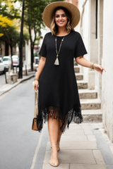 Plus Size Boho T Shirt Dress