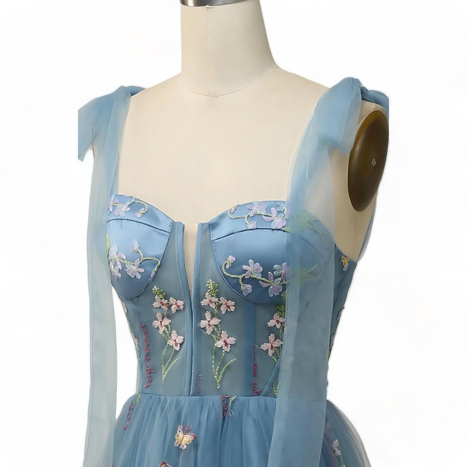 Isla Plus Size Bustier Evening Dress