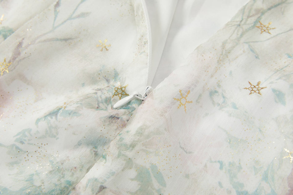 Blakely Plus Size Floral Chinese Dress