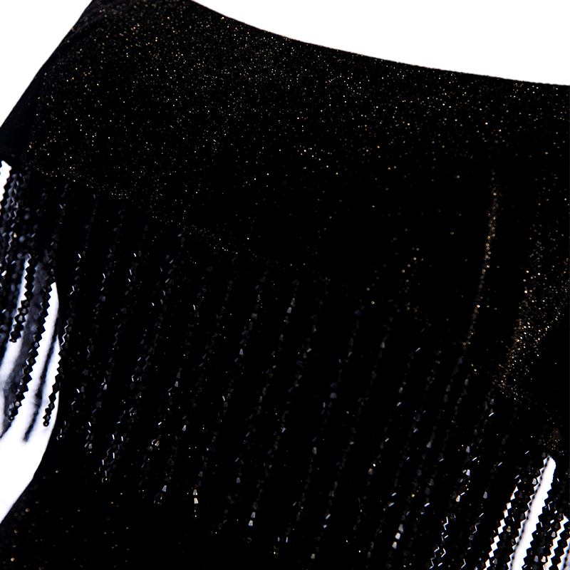 Plus Size Tassels Off Shoulder Evening Dress