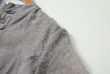 Plus Size Grey Qipao Dress - shoulder