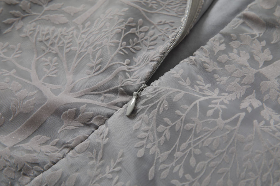 Phoebe Plus Size Grey Qipao Dress