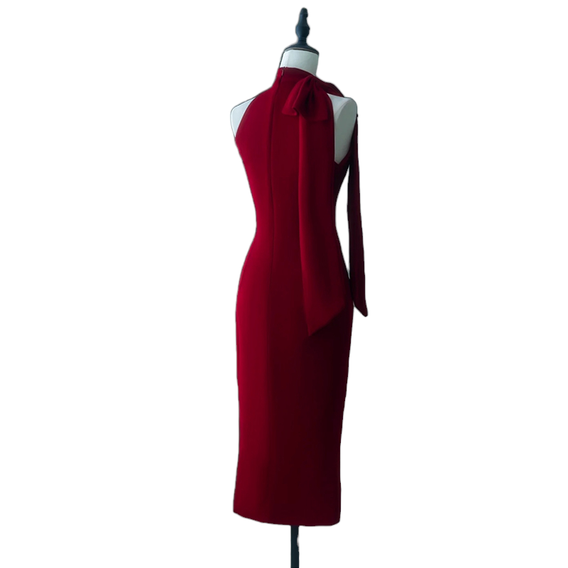 Plus Size High Neck Pencil Dress