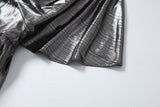 Nyra Plus Size Silver Evening Dress