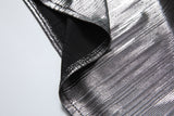Nyra Plus Size Silver Evening Dress