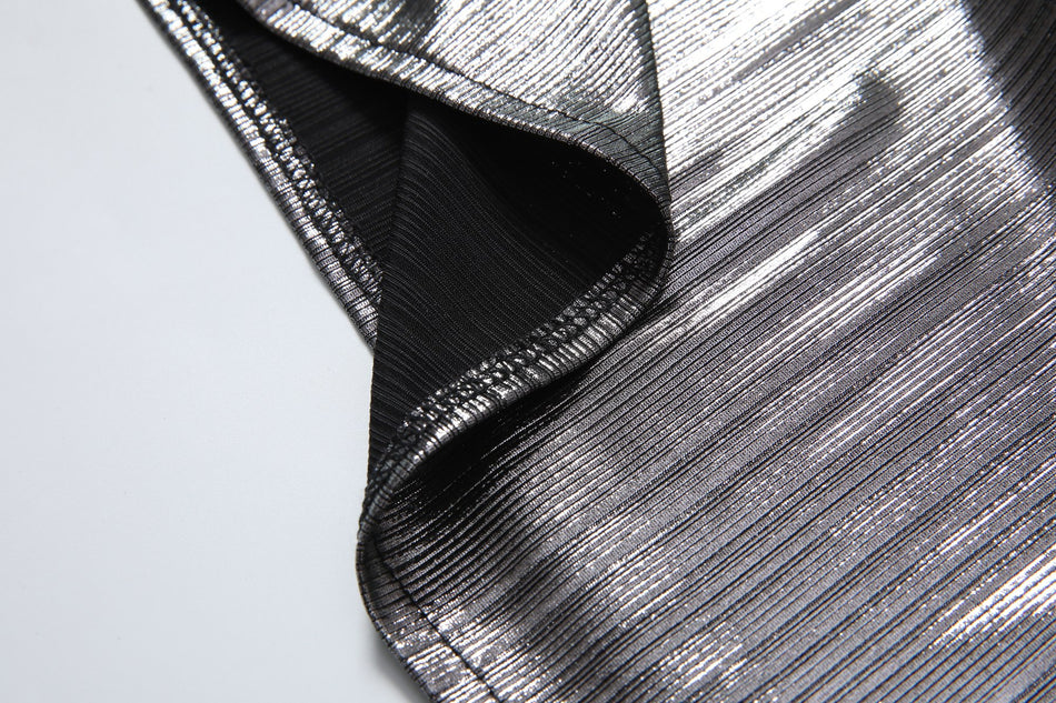 Nyra Plus Size Silver Evening Dress