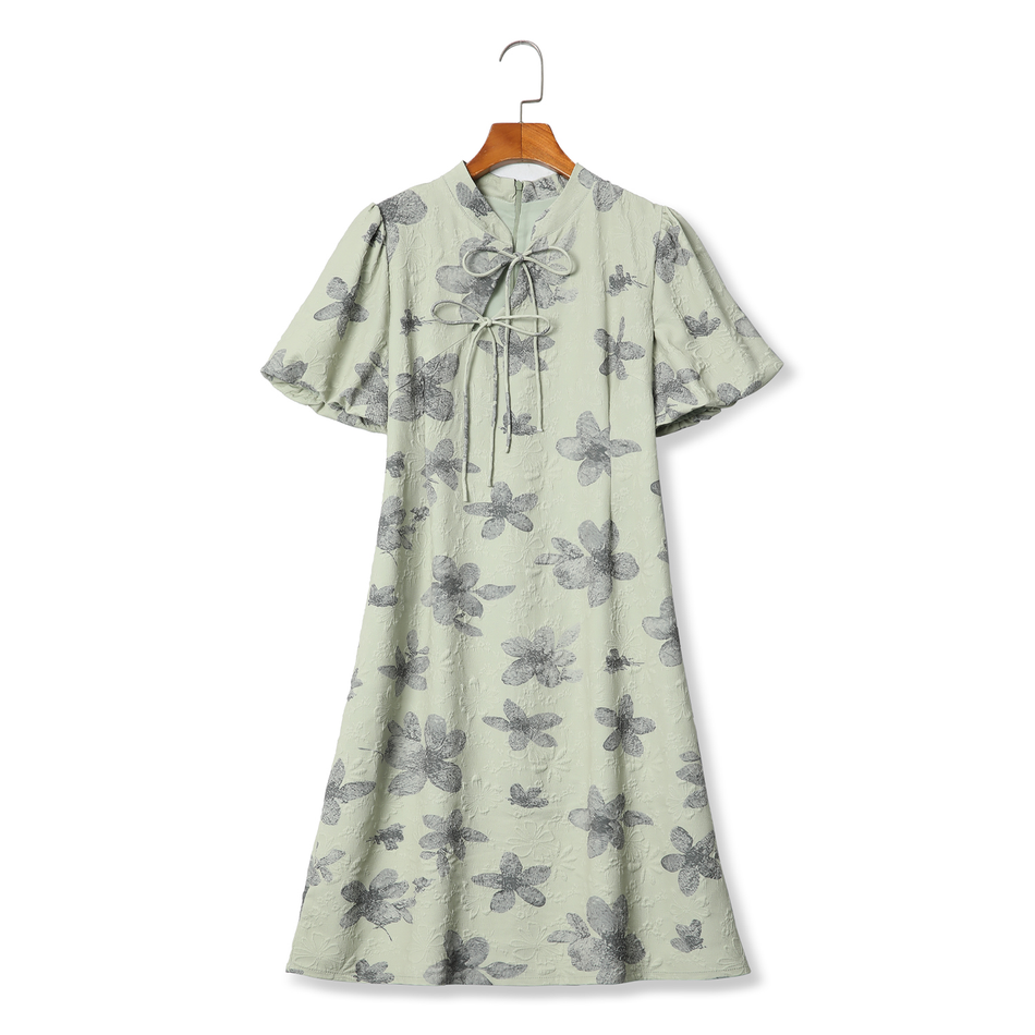 Plus Size Green Modern Qipao