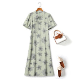 Plus Size Green Modern Qipao
