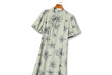 Plus Size Green Modern Qipao