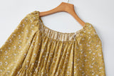 Dovie Plus Size Mustard Yellow Long Sleeve Dress