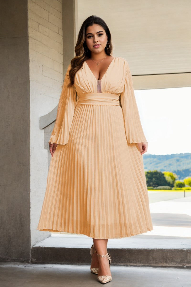Full Size Fringe Grecian Neck Mini Dress Plus Size main image 1