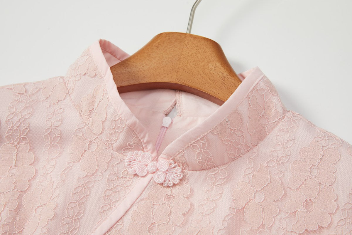 Lotus Qipao Set (Pink)