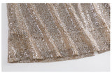 Plus Size Sequins Midi Skirt