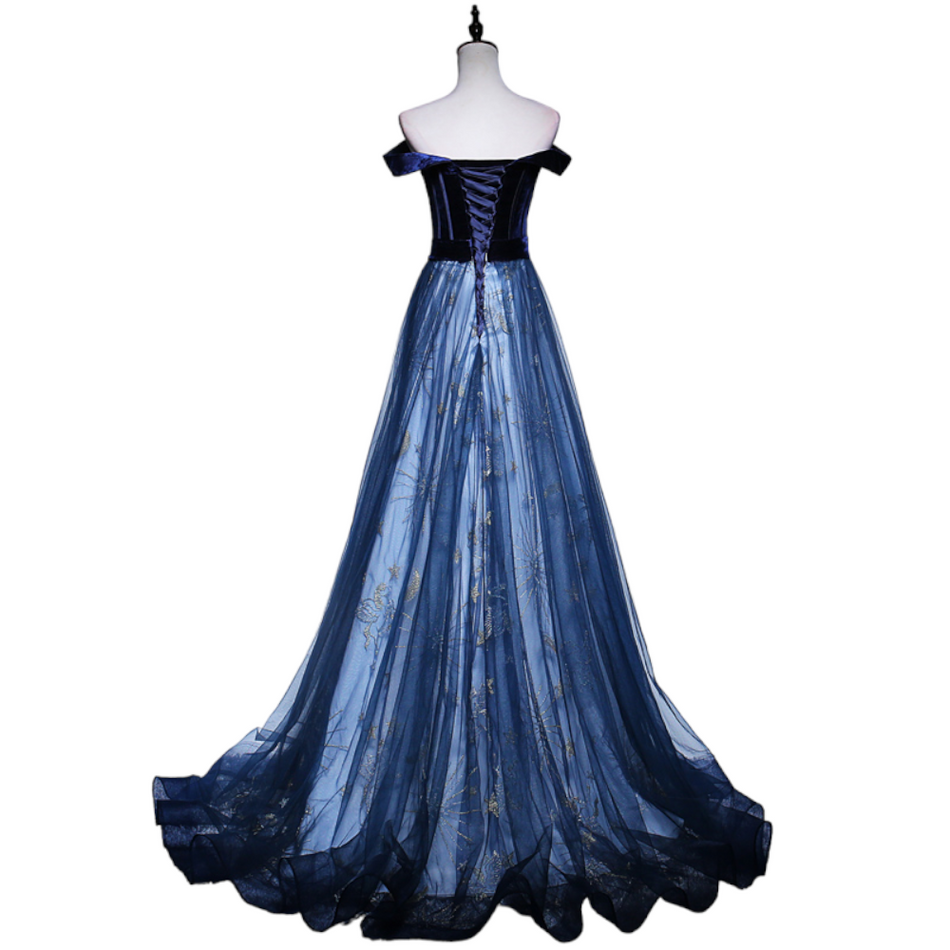 Plus Size Stars and Moon Evening Dress