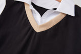 Agnetha Plus Size Sweater Vest Long Sleeve Shirt