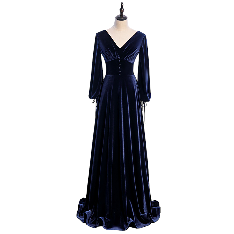 Plus Size Velvet Long Sleeve Evening Dress Hello Curve