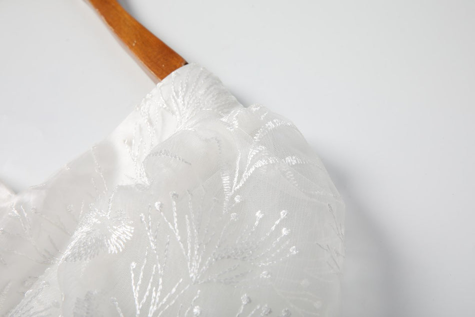 Plus Size White A Line Dress