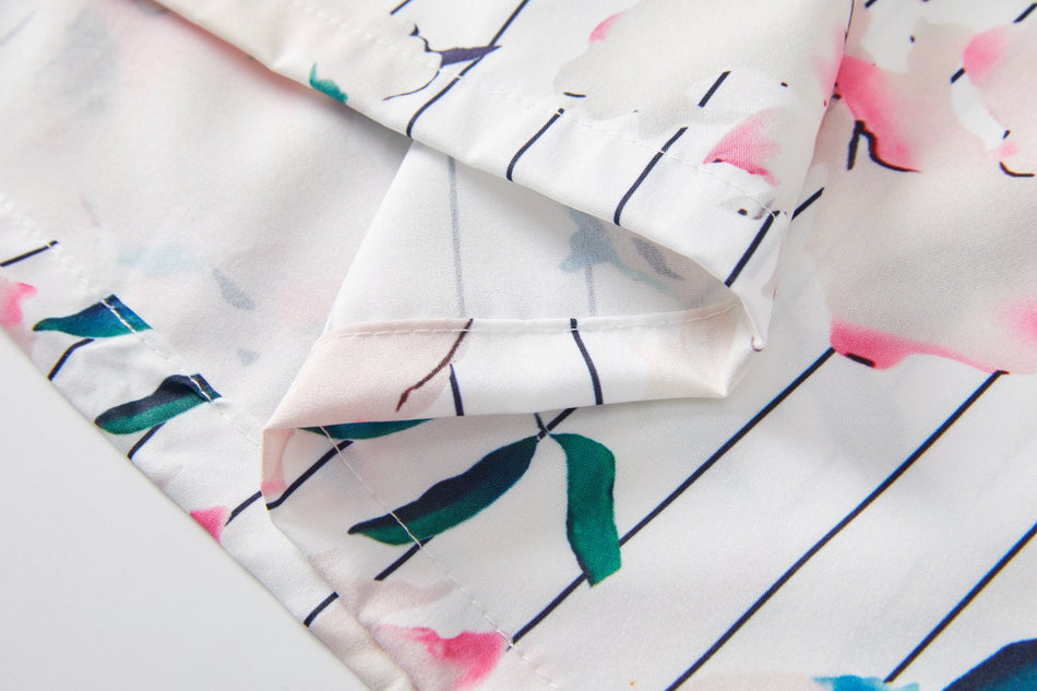 Adie Plus Size White Floral Cheongsam