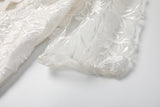 Plus Size White Lace Pencil Dress