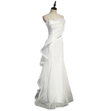 Plus Size White Mermaid Formal Dress