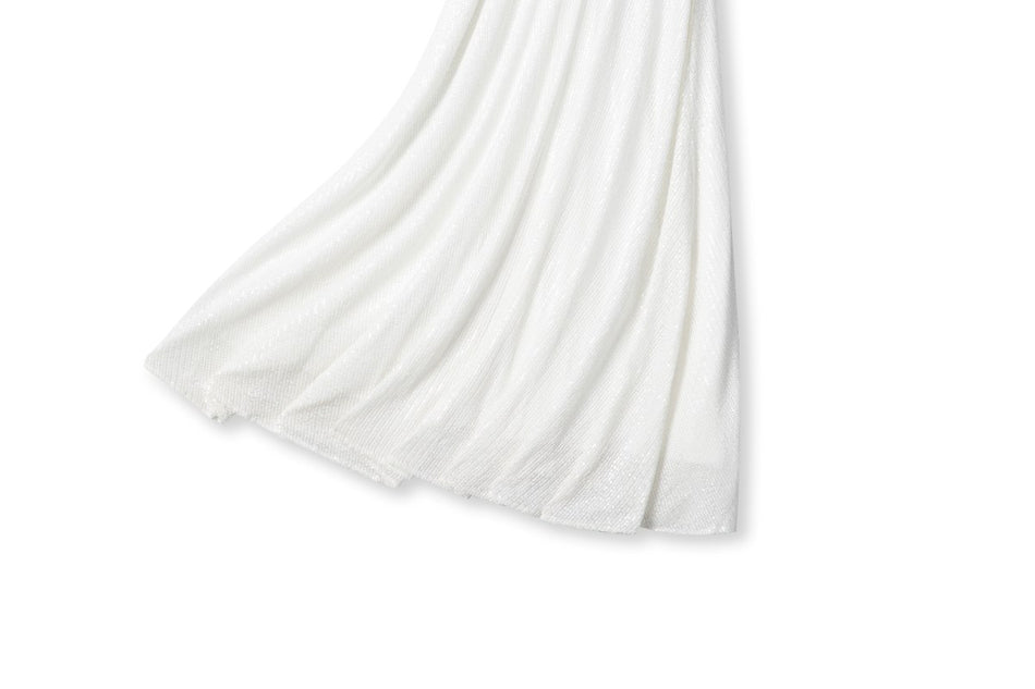 Plus Size White Short Sleeve Maxi Dress