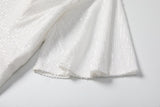 Plus Size White Short Sleeve Maxi Dress
