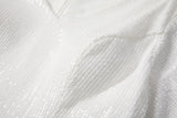 Plus Size White Short Sleeve Maxi Dress