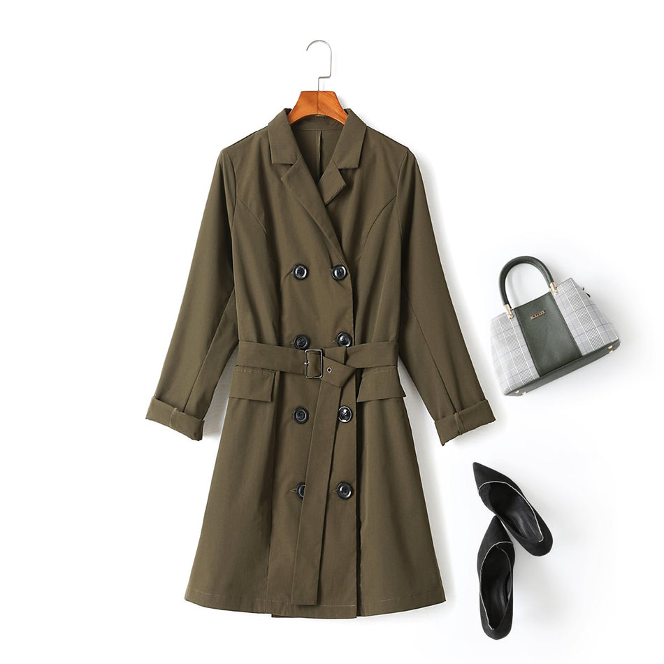 Plus Size Trench Coat / Shirt Dress