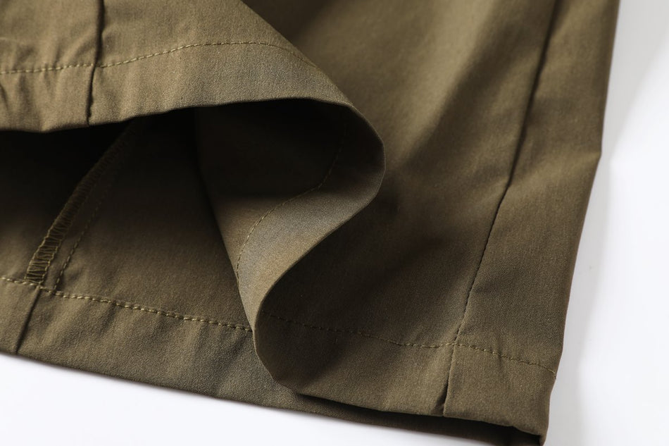 Tracy Plus Size Trench Coat / Shirt Dress (Green, Black)