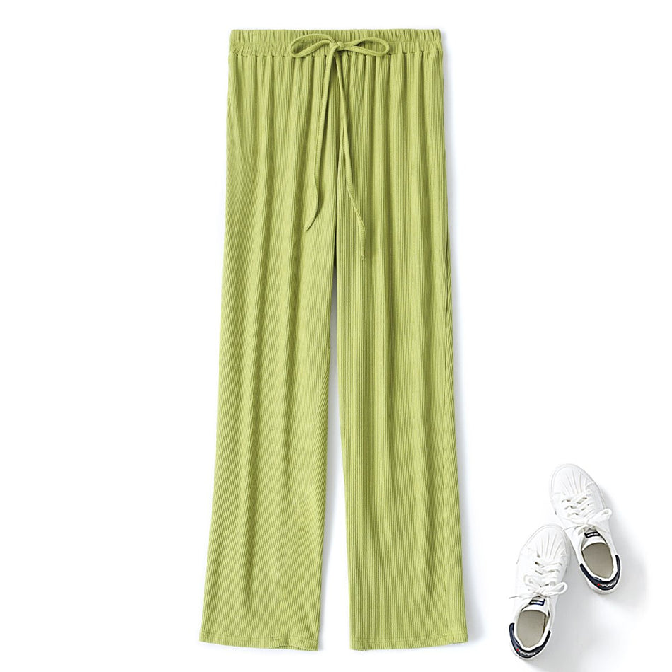 Plus Size Green Wide Leg Pants